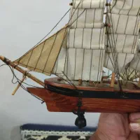 کشتی خشکل بادبانی با چوب مرغوب|مجسمه، تندیس، ماکت|مشهد, پورسینا|دیوار