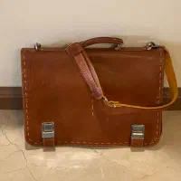 کیف چرم اصل گاوی دست دوز (نو)