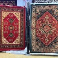 فرش ماشینی سنتی گبه بلوچ قشقایی چالشتر لاکی سبز|فرش|اصفهان, نصرآباد|دیوار