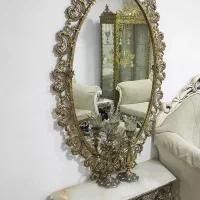 آینه وشمعدان برنز