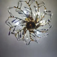 لوستر برنجی ،همراه لامپ رایگان|لوستر و چراغ آویز|رشت, دیانتی|دیوار