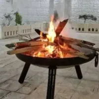 آتشدان هیزمی ضخیم فضای باز آتش دان آتشکده گرد|بخاری، هیتر، شومینه|تهران, افسریه شمالی|دیوار