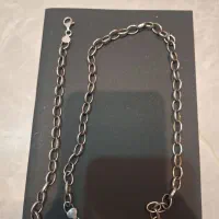 گردنبند ودستبند نقره ایتالیایی