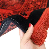 دو عدد فرش ابریشمی ماشینی مدرن کلاسیک رنگ قرمزلاکی|فرش|آمل, |دیوار