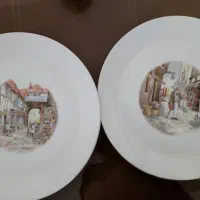 یک جفت بشقاب دیواری قدیمی|تابلو، نقاشی، عکس|رشت, سعدی (تختی)|دیوار