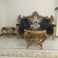 مبل۱۰نفره‌همراه‌با‌دوسرویس‌میز‌عسلی|مبلمان خانگی و میز عسلی|کرج, شهرک فرهنگیان|دیوار