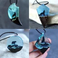 گردنبند رزین و چوب شب نما|بدلیجات|شیراز, طلاب|دیوار