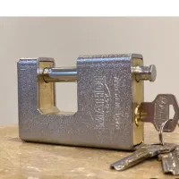 قفل کتابی برنجی باروکش فولادی