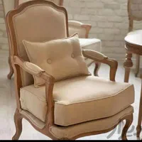 مبل فرانسوی نه نفره بامیز ست چوب گردو