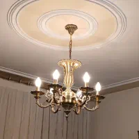 لوستر شش شعله و دیوار کوب|لوستر و چراغ آویز|تهران, باغ فیض|دیوار