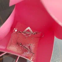 گوشواره نقره لوزی