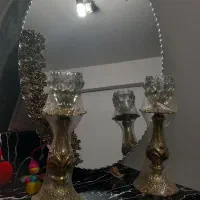 آینه و شمعدان برنجی|آینه|لاهیجان, کوی خزر|دیوار