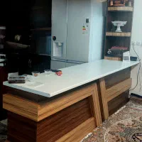 کابینت mdf اوپن و ویترین آشپزخانه