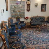 فروش مبل نه نفره استیل به اضافه دومیزبان|مبلمان خانگی و میز عسلی|تهران, پونک|دیوار