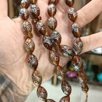 تسبیح کشکول نقره کوب|جواهرات|مسجد سلیمان, |دیوار