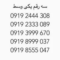 سیمکارت ۰۹۱۹ سه رقم یکی رند