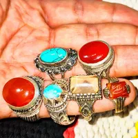 تعداد انگشتر نقره مردانه وزنانه نو فروش فوری