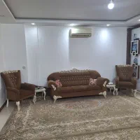 سرویس مبلمان چوب ۷نفره بامیز جلومبلی چوبی|مبلمان خانگی و میز عسلی|مشهد, کوی المهدی|دیوار