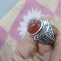 انگشتر نقره  عقیق یمانی