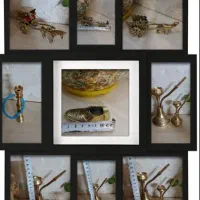 برنجی برنزی کلکسیون ظروف مجسمه دکوری