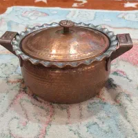 قابلمه مسی قدیمی سالم سنگین