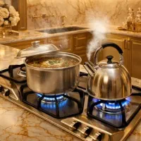 اجاق گاز دو پلوپز تایمردار