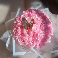 هدیه/کادو دسته گل روبانی