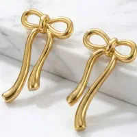 گوشواره پاپیون طرح طلا