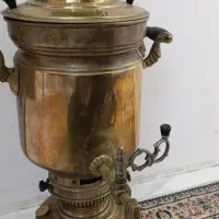 سماور طلایی برنجی قدیمی
