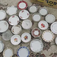 فنجان نعلبکی فرانسه دودی،قوری ژاپن،آویز حبوبات