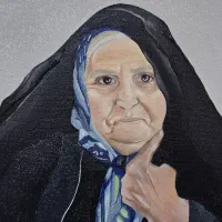 طراحی چهره و تابلو رنگ روغن