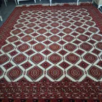 ست فرش دستباف ترکمن با نخ ایتالیایی