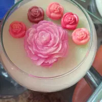 شمع آلاله قطر ۱۷ سانتیمتر. شمع استوانه گل برجسته|صنایع دستی و سایر لوازم تزئینی|تهران, شهرک آپادانا|دیوار