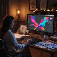 طراحی خاص بنر کاتالوگ کارت لوگو پست استوری تراکت