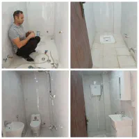 رنگ   کاشی کاری  ایزوگام  نصبیات آینه روشوی فرنگی