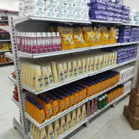 قفسه دو طرف نما فروشگاهـی.|فروشگاه و مغازه|باوی, |دیوار