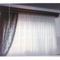 ۲ عدد پرده با کتیبه چوبی زیبا