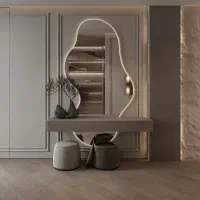 آینه قدی بک لایت و دکوراتیو