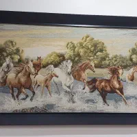 تابلو پارچه ای تمیزوزیبا|تابلو، نقاشی، عکس|امیدیه, |دیوار