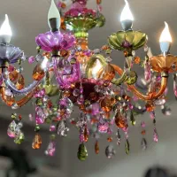 لوستر شیشه رنگی