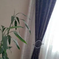 دو عدد پرده پذیرایی شاین داربا دستک پرده و...|پرده، رانر، رومیزی|مشهد, توس (بلوار توس)|دیوار