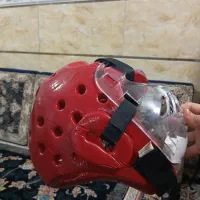 کلاه و نقاب تکواندو کاملا اورجینال و بدون استفاده