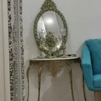 شمعدان و اینه برنزی برنجی