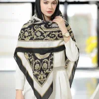 روسری قواره بزرگ دور دست دوز