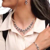 سرویس عروس نقره 925عیار مشابه طلا سفید