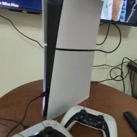 اسلیم ps5+دو دسته در حد آکبند