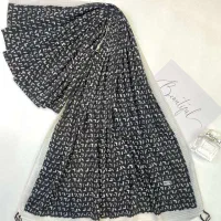 شال پلیسه برشکا رومنس منگولهدار - 12 طرح میکس