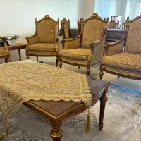 مبلمان استیل ۹ نفره و میز ناهارخوری ۸ نفره|مبلمان خانگی و میز عسلی|تنکابن, |دیوار