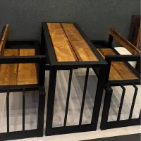 ست میز وصندلی ۴نفره باغ ویلا مغازه کافی شاپ صبحانه