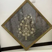 قاب خاتم ترمه ملیله دوزی ۹۰*۹۰